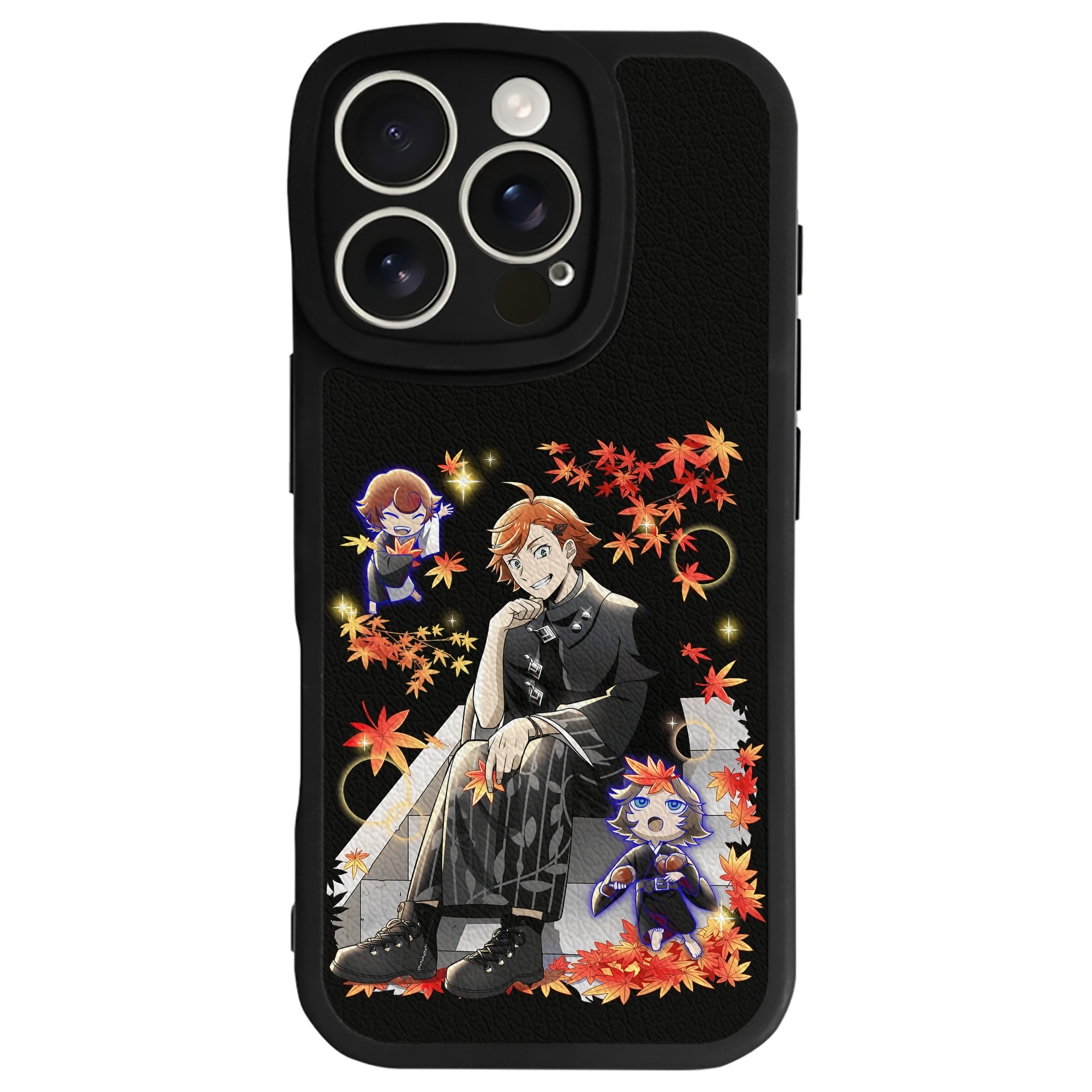 （画像用） 文豪ストレイドッグス Bungo Stray Dogs 【iPhone 16シリーズ対応】シリコンスマホケース（レザー調） 材質：シリコン